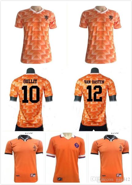 

Ретро трикотажные изделия футбола нидерланды 1998 Кубок мира Ван Бастен 1988 Голландия Классический футбол рубашка Бергкамп Гуллит Voetbal Камиза де Futebol