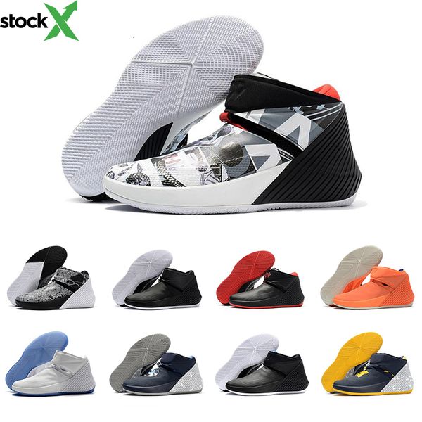 

new westbrook mens basketball shoes mens designer sports for men bred cotton sall star mirror image tribute trainers unc sneakers 40-46, Black