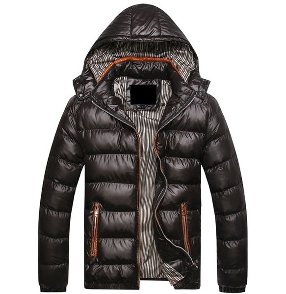 

mountainskin solid hooded men's winter jackets casual parkas men coats thick thermal shiny coats slim fit brand clothing, Black;brown