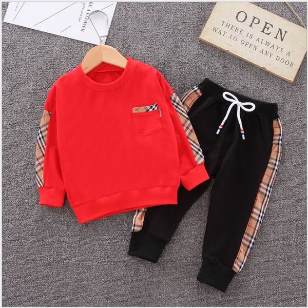 red champion sweatsuit toddler