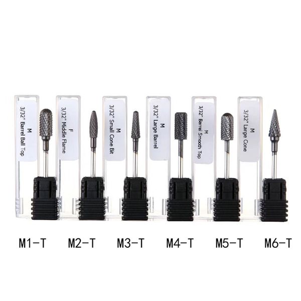 

nail drill bits tungsten steel milling cutters electric nail polish cuticle remover grinding head care tool polisher a, Silver