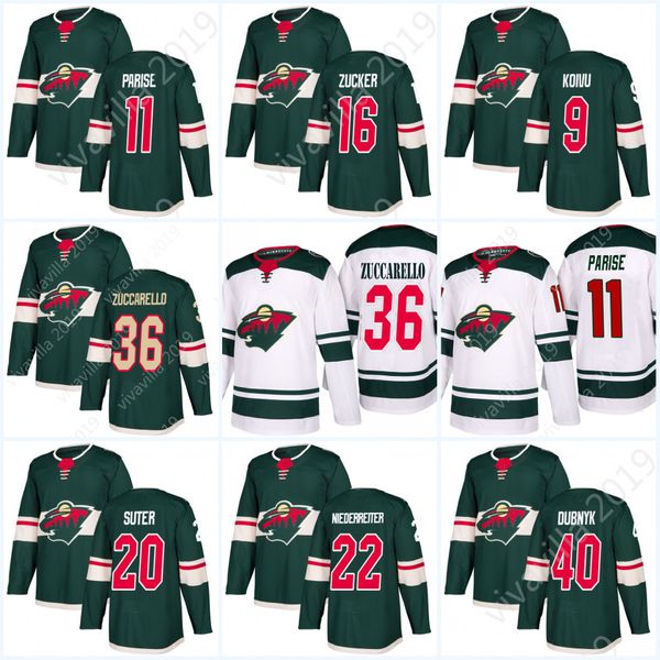 

36 Mats Zuccarello Minnesota Wild Mens 11 Zach Parise 16 Jason Zucker 9 Mikko Koivu 20 Ryan Suter Devan Dubnyk Eric Staal Jerseys