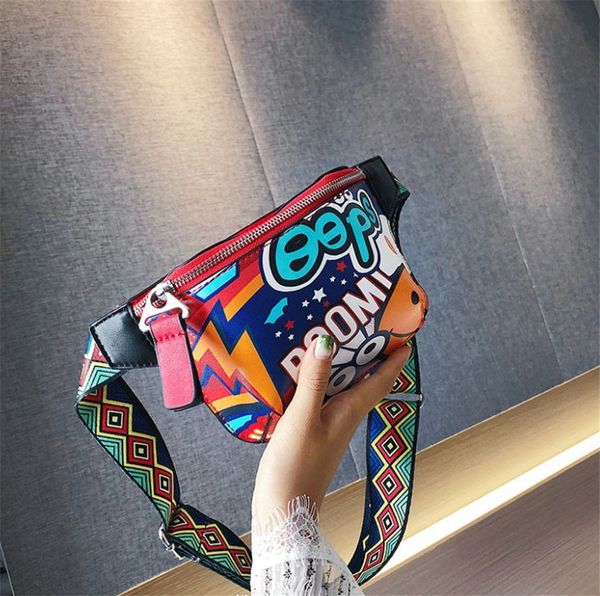 

women 2020 new shoulder cross body bags belt sport cartoon chest bag ph-cfy20060310