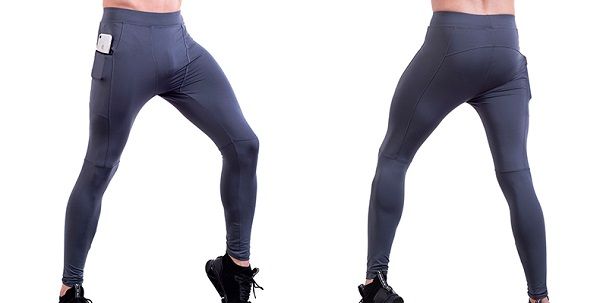 

new arrival men pants sports trainingg high-elastivc quickk dry leg gings mens fitness gym tights running trousers, Black;blue