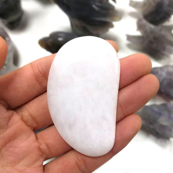 

natural jade massager roller stone scraping board massagem slimming facial gua sha health care beauty roller massager tool zr