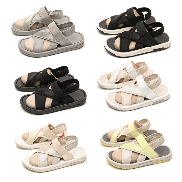 

designer slides shoes summer wide flat slippery sandals flip flops women striped beach causal slipper with box us5-11, Black
