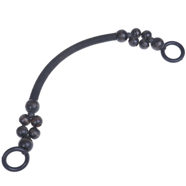 

1pc 46cm wood plastic bead rope bag strap handle shoulder belt handbag replacement, Black