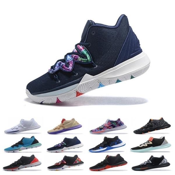 

2019 новые концепции x kyrie5 v irving 5 пе неоновые бленды ikhet обувь taco mens basketball для верхней 5s качества спорта кроссовки size40