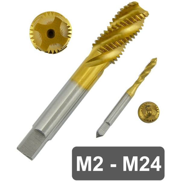 

hss thread screw tap deburr tool set metric spiral hand plug tap drill bit