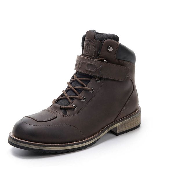 

motocycle boots waterproof men's leather motorbike riding touring travel shoes motocross racing protective boots