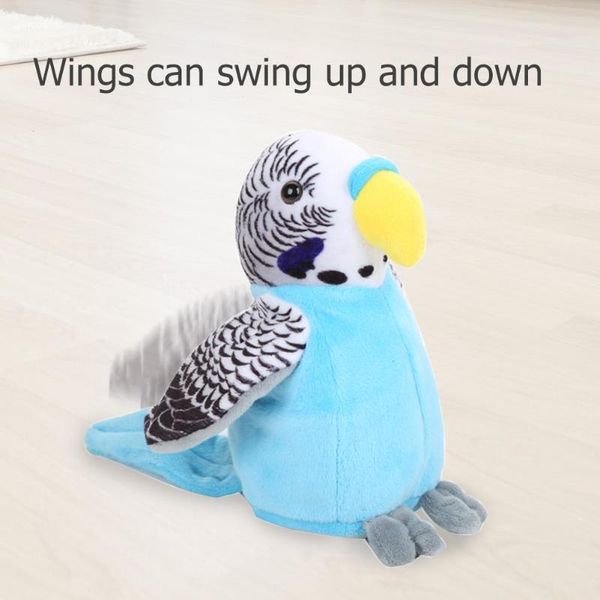 

baby electric talking parrot toys speaking record repeats waving wings plush stuffed cartoon plush toys christmas newborn gifts