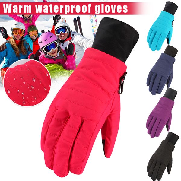 

newly winter outdoor sports skiing gloves women waterproof warm windproof snow gloves sd669