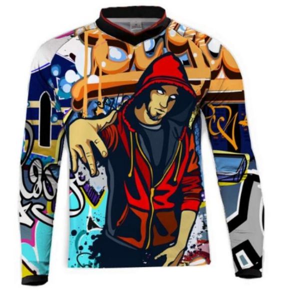 

лето дву велосипед внедорожных мотоциклов одежда длинные t скоростному спуску на горном велосипеде по бездорожью спорт на открытом воздухе д