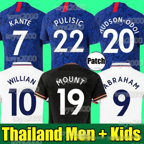 

таиланд pulisic кант abraham lampard odoi willan футбол джерси 2019 2020 mount camiseta футбольных комплектов рубашка 19 20 мужчина женщина