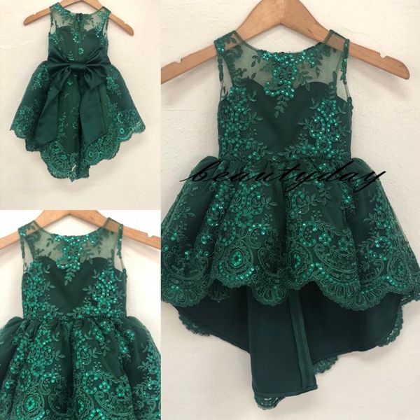 

real picture beads lace applique flower girl dress for wedding little girl birthday party gown custom made, Red;yellow
