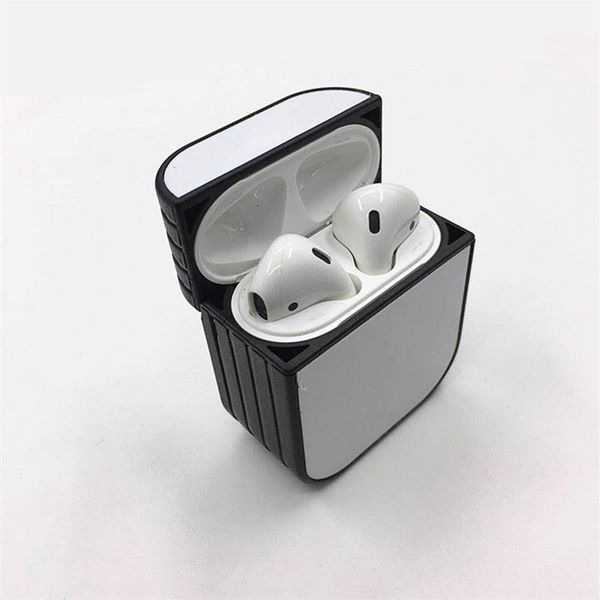 Custodia protettiva per AirPods Pro 3 con sublimazione 2D vuota Custodia per auricolari antiurto per cuffie Apple Stampa logo Trasferimento di calore