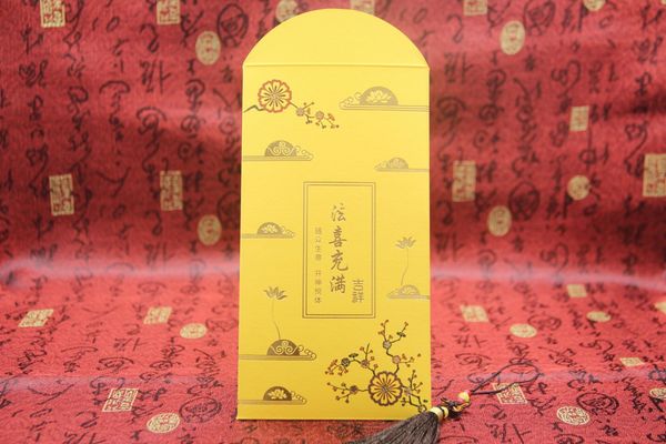 

dahongbao shanyuan buddhism happy marriage marriage creative 2019 new year golden buddha buddha red envelope merit