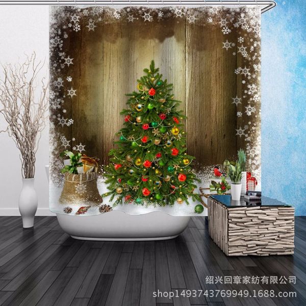 

christmas theme christmas tree waterproof and mildew-a variety of patterns available pure copper buttonholes to map custom factory outlets