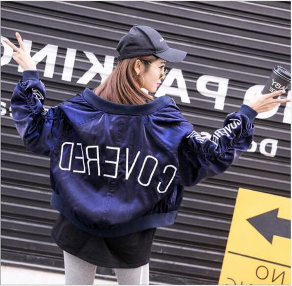 

fashion women jackets with letters spring autumn designer jackets for women sweatshirt casual lady clothing 3 colors s-xl, Black;brown