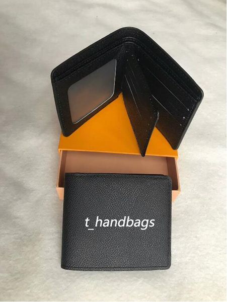 

mens brand wallet 2020 men's leather with wallets for men purse wallet men wallet with orange box, Brown;gray