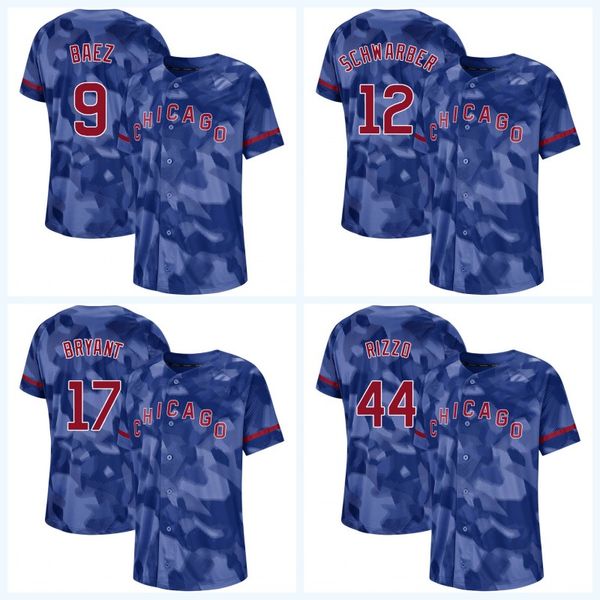 

Mens 9 Javier Baez Kyle CAMO Rizzo Bryant David Bote Daniel Descalso Jason Heyward Willson Contreras Ben Zobrist Cubs Baseball Jersey