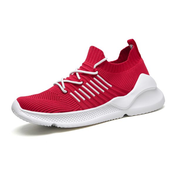 

new men breathable socks running shoes black white red khaki fashion mens trainer men athletic sports sneaker size 39-44 style 2