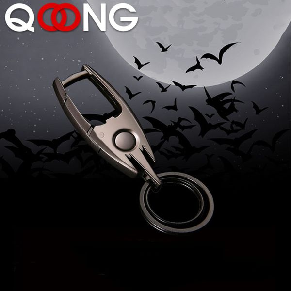 

qoong custom lettering keychain led lights lamp beer opener bottle engrave name customized logo key chain ring men car smt01, Silver