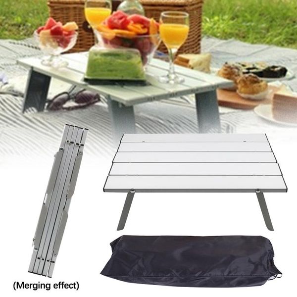 

home save space picnic easy installation practical portable outdoor furniture aluminum alloy foldable lightweight camping tables