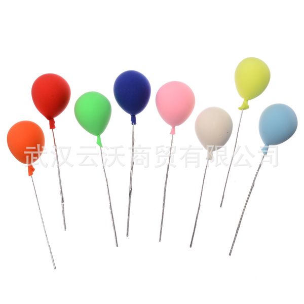 

1: 12 doll house diy hut clay model scene accessories cute color balloon 8 a set of outdoor garden