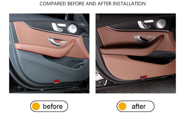 100 High Quality Car Door Leather Anti Scrape Cover Stickers Car Accessories For Mercedes Benz E Class W213 E200 E300 E320 2016 2017 Car Interior