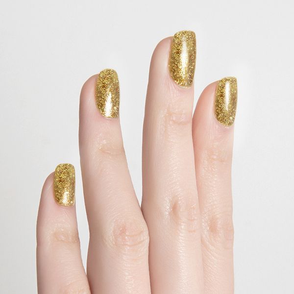 

1 pcs sequin uv led gel polish soak off nail art golden uv gel varnish oa66