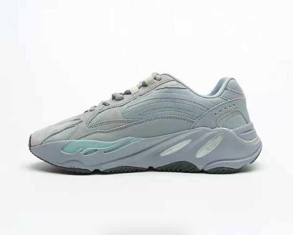 

бесплатная доставка дешевые 700 v2 больница синие кроссовки мужчины женщины kanye west больничные синий спортивная обувь