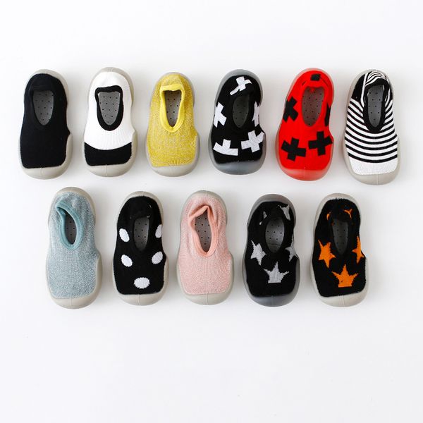 

2020 new baby shoes socks baby indoor shoes non-slip cartoon socks toddler soft rubber bottom floor