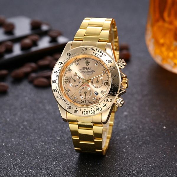 

2014 Famous Top Brand 40mm Watches Rolex Mens Watch Auto Date Steel Band Gold Men Not Women Watch No Box 174#