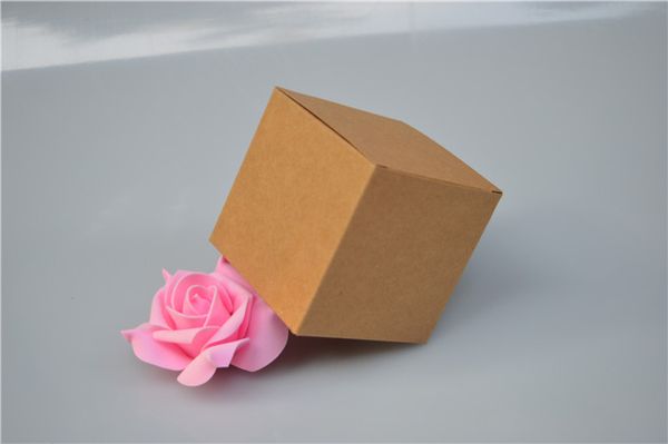 

20pcs 10*10*10cm square kraft paper boxes white gift boxes with window black paper packaging