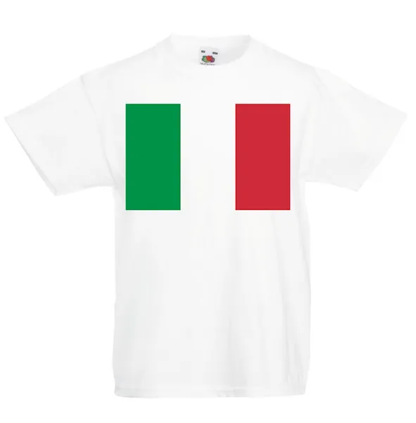 Italy Kid's T-Shirt Country Flag Map Top Children Boys Girls Unisex Italian