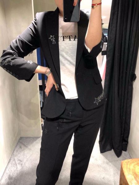 

2019 women diamonds slim coat ladies blazer ddxgz2, White;black