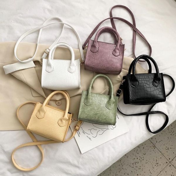 

designer women's bag summer new fashion texture small square bags single shoulder messenger bag