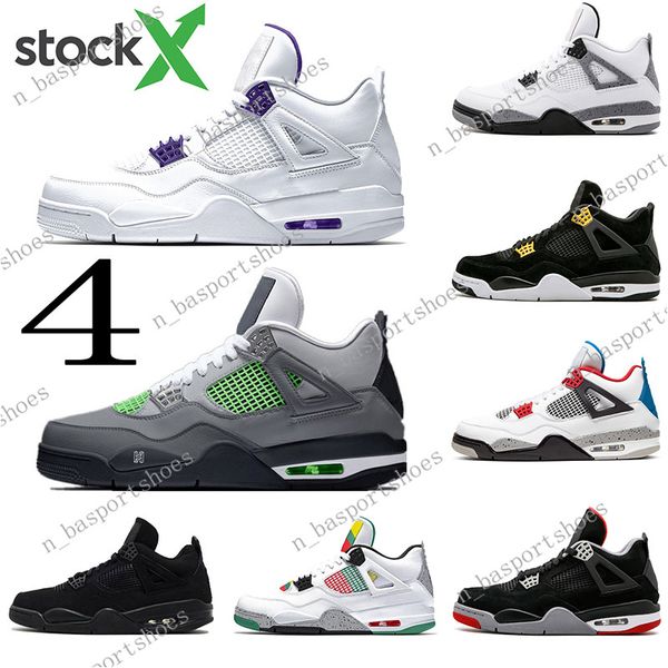 

2020 bred white cement 4 4s what the carniva cactus black cat jack cool grey mens basketball shoes concord royalty men sport sneakers three