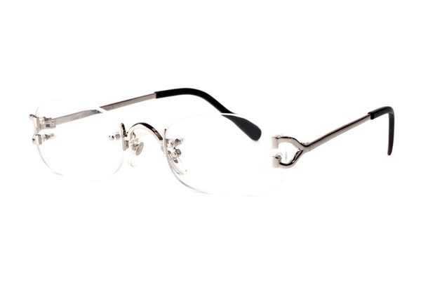 Rahmen Wholesaleellipse Lesebrille rot randlose Brille Damen Rechteck Brille Herren Modebrille mit Box