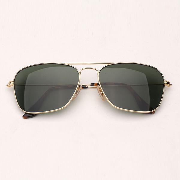 

sunglasses women mens sunglasses fashion sun glasses double bridge shade uv400 protection glass lenses with leather case, White;black