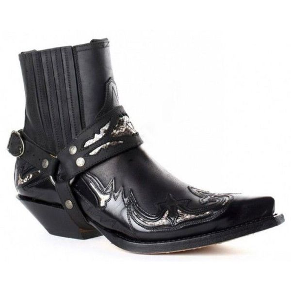 

winter fashion british men pu leather slip on boots breathable boots male casual zapatos de hombre d352, Black