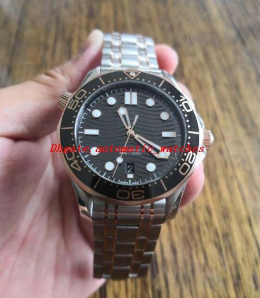 

5 style luxury watch mens 21030422003001 diver 300m blue dial mens watch 42mm automatic fashion men's watches wristwatch, Slivery;brown