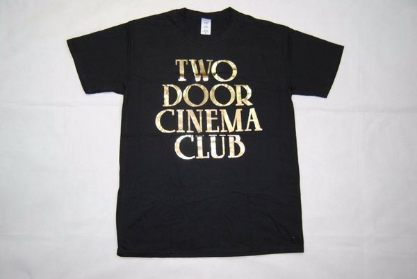 

two door cinema club gold logo tour 2013 t shirt new official beacon gameshow, White;black