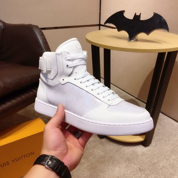 

2019 b5 fashion flat casual shoes men's shoes, luxury high-lace-up sneakers original box packaging zapatos hombre, Black