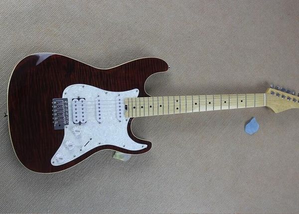 

зур электрогитары тигр клен коричневый клен тело грифа, бесплатная доставка