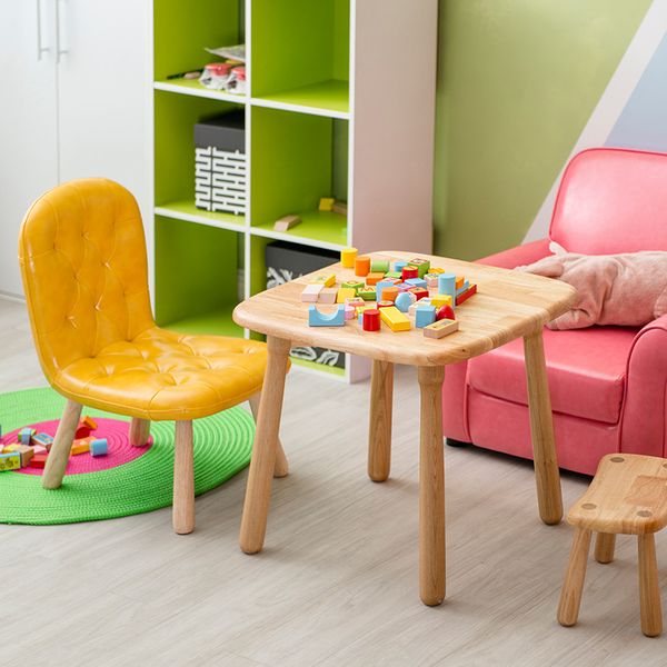 

solid wood children's chair baby chair low stool kindergarten writing learning small home back sofa