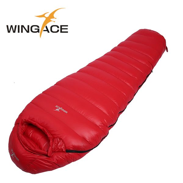 

wingace fill 2500g 3000g 3500g 4000g mummy down sleeping bag winter warm outdoor camping hiking sleeping bag adult