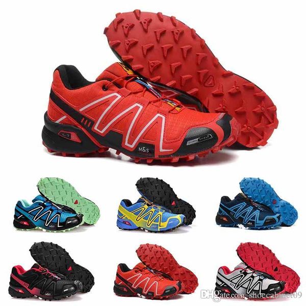 

2018 summer new casual speedcross 4 4s red trail runner men's and women's sports shoes fashion sneakers outdoor running s