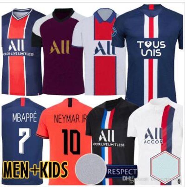 

Новый-Де-maillots ноги 19 20 ПСЖ футбол Джерси 2020 MBAPPE Маркиньос 4-й Тоус Юнис рукавами футбол рубашка обучение Икард ПСЖ х Адж черный